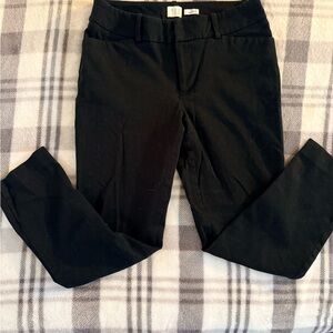 A New Day Black Stretch dress pants size 6 classic work trouser.
